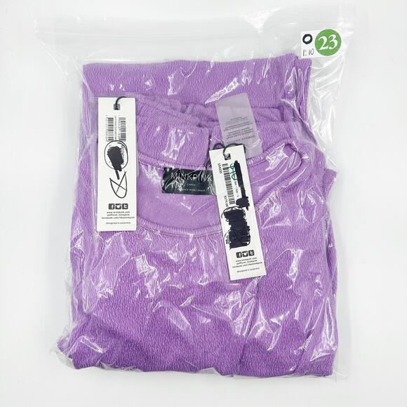 MINKPINK Unity Ring Textured Tank and Pant Set MG2401010 Large L NEW NWT - Picture 7 of 7